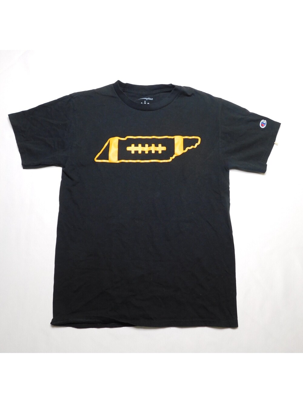 Champion Tennessee Shirt Adult Small Black Orange Football